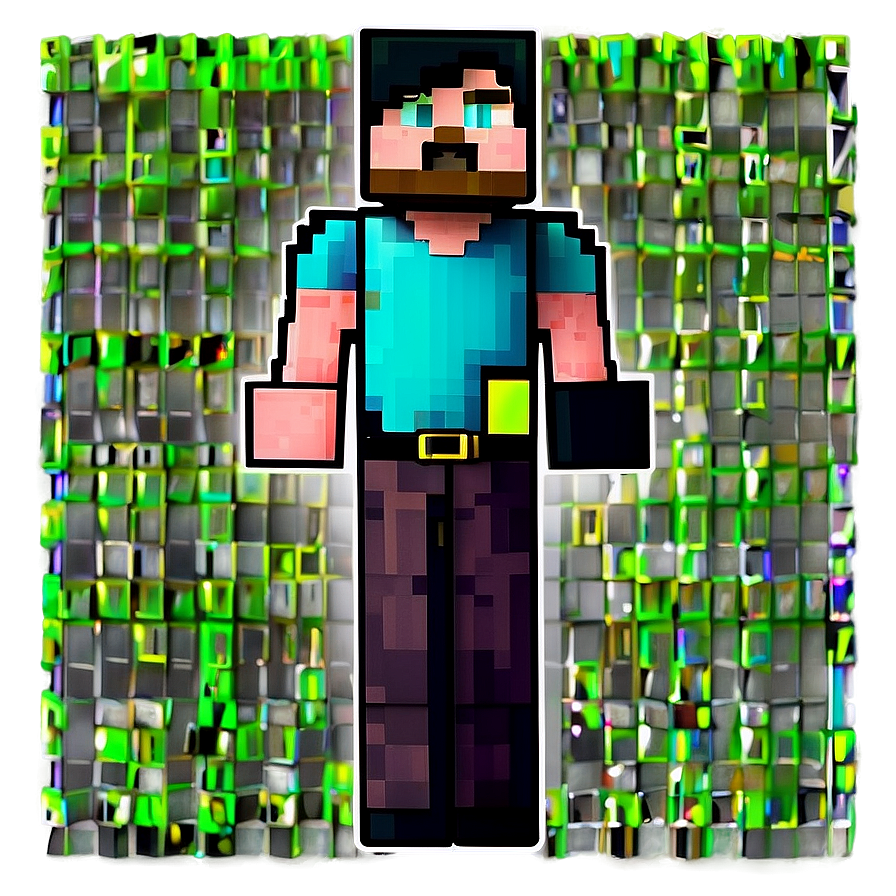 Pixelated Minecraft Characters PNG 75 PNG with transparent background