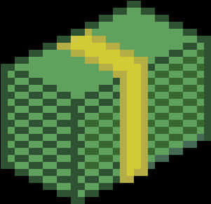 Pixelated Money Bags PNG image with a transparent background, free high-resolution download
