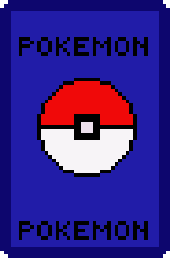 Pixelated Pokemon Card Back