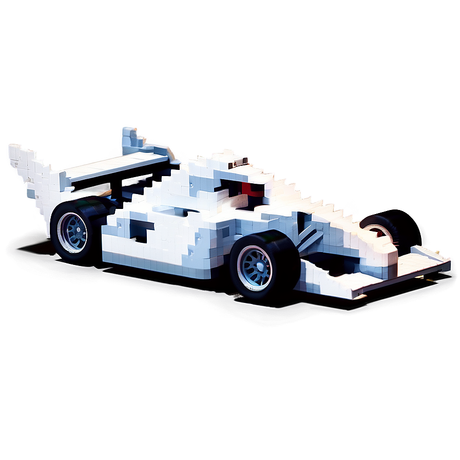 Pixelated Race Car Png 06112024