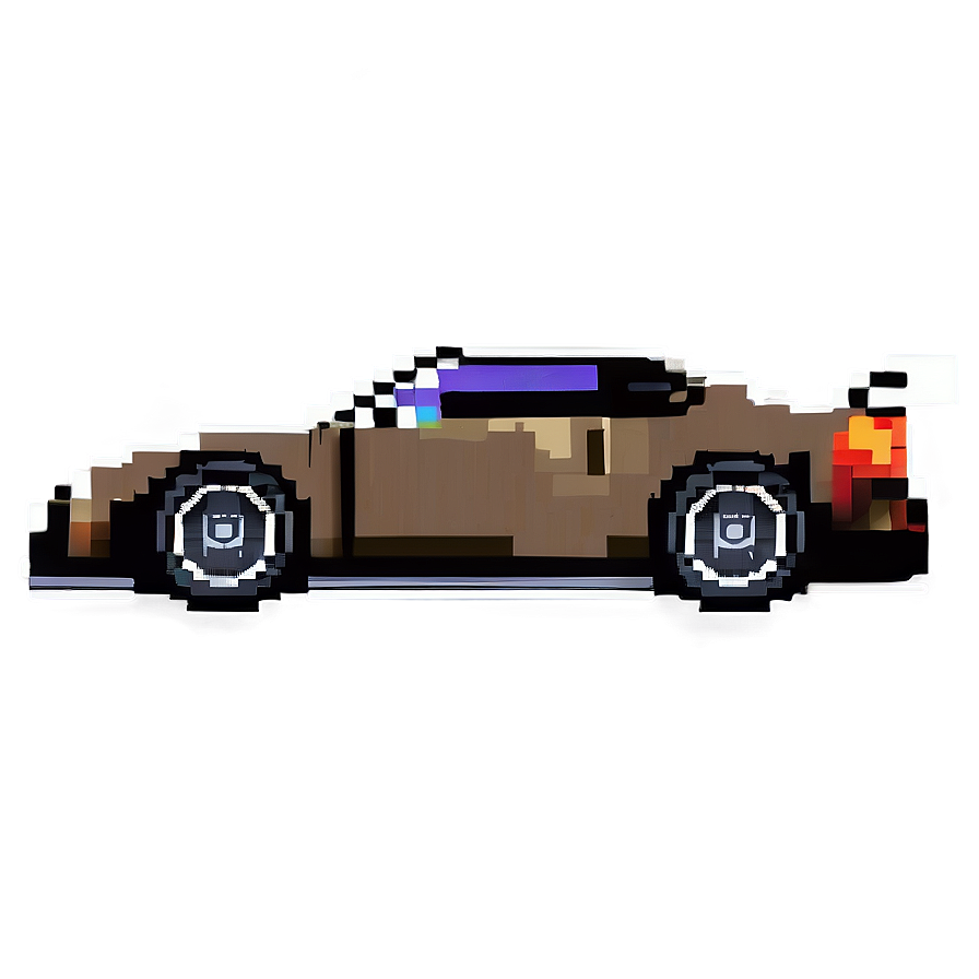 Pixelated Race Car Png 06112024