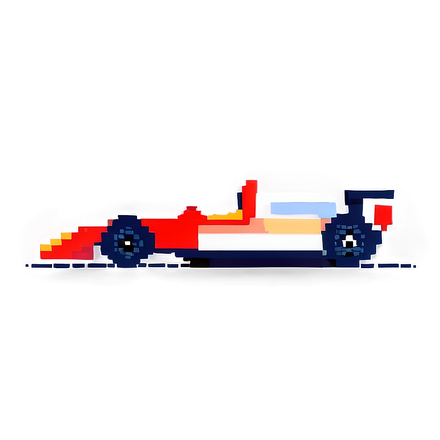 Pixelated Racing Car Png 15