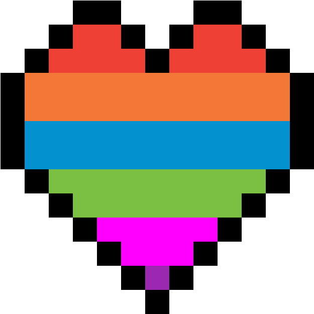 Pixel Heart - 8 Bit Heart Png, Transparent Png PNG with transparent background