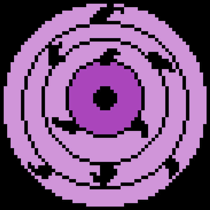 Pixelated Rinnegan Eye Symbol