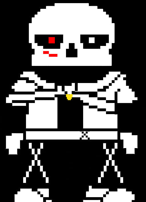 Pixelated_ Sans_ Character PNG with transparent background