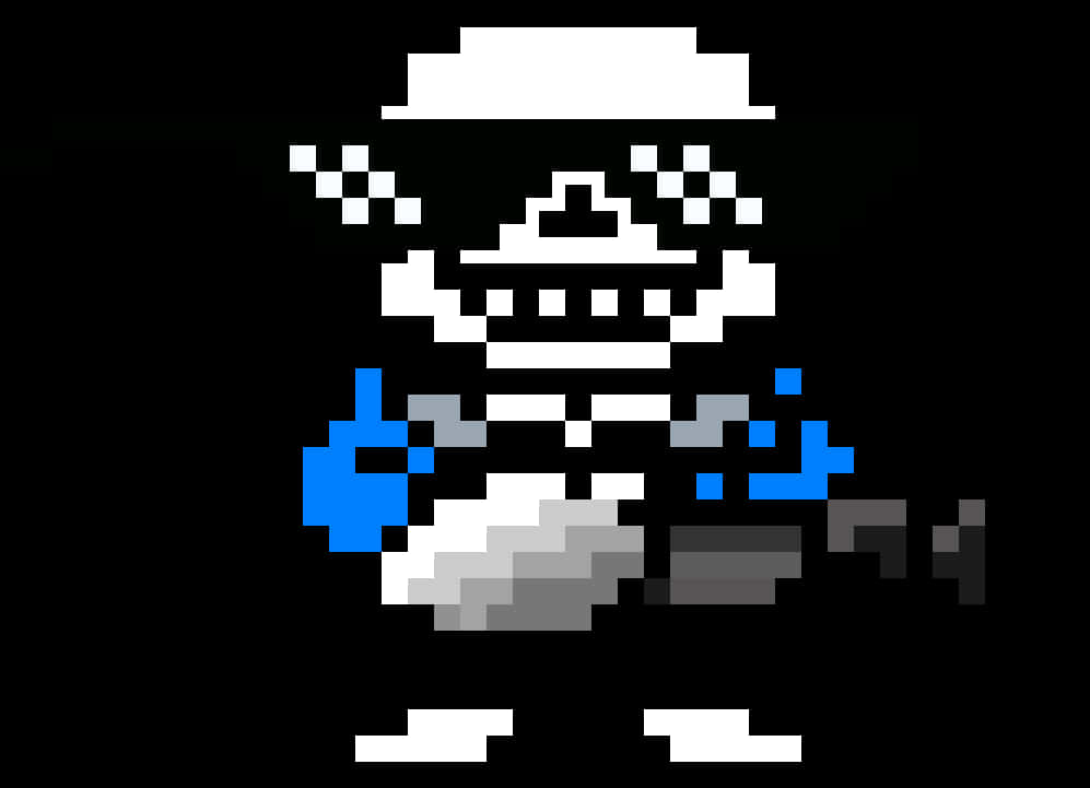 Pixelated_ Skeleton_with_ Sunglasses