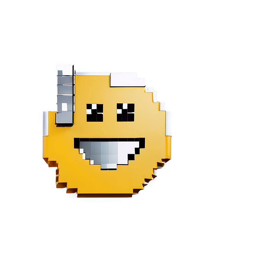 Pixelated Smiley Face PNG bmg PNG with transparent background