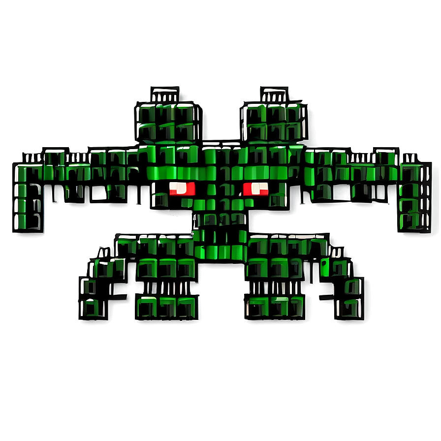 Pixelated Space Invader Png Kly