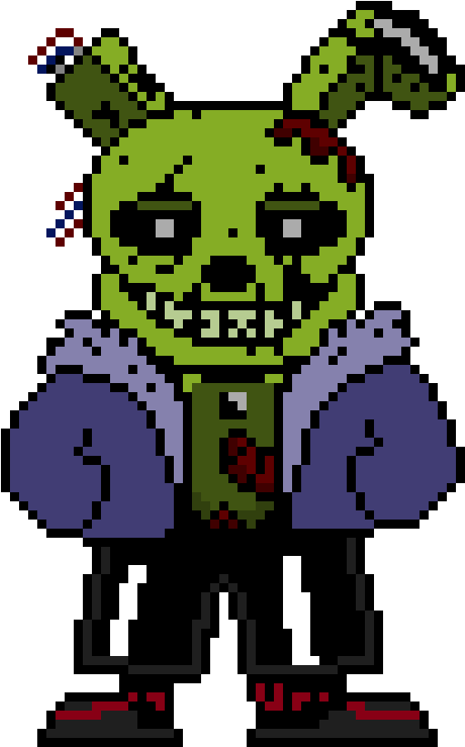 Sans Is Springtrap Sprite, HD Png Download PNG with transparent background