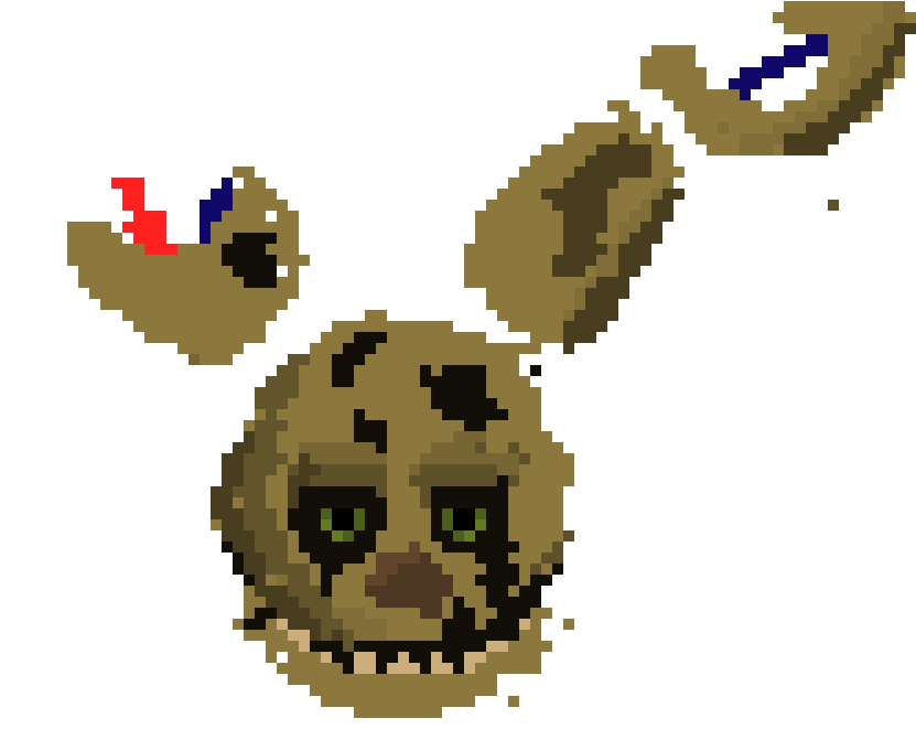 Pixel Art Maker Springtrap, HD Png Download PNG with transparent background
