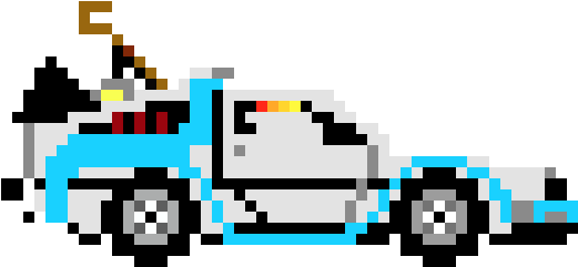 Pixelated Tow Truck PNG with transparent background