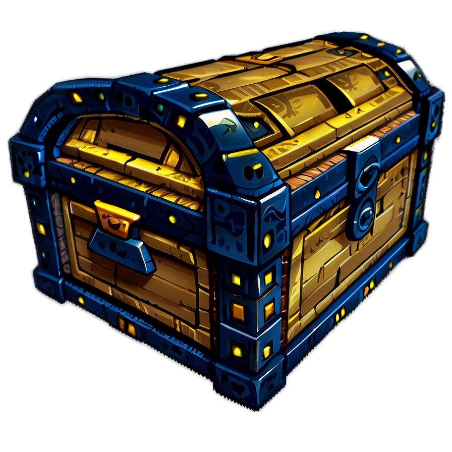 Pixelated Treasure Chest Png Egf32