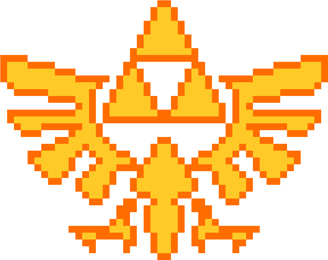 Pixel Art Zelda Triforce, HD Png Download PNG image with a transparent background, free high-resolution download
