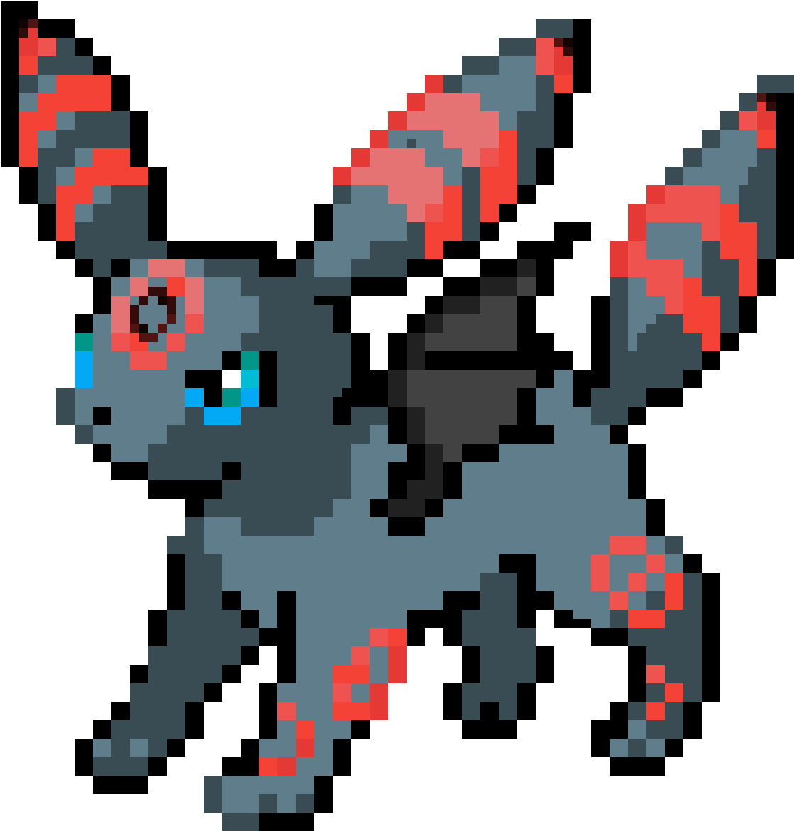 Pixelated Umbreon Artwork