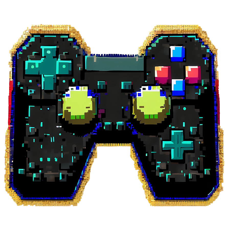 Pixelated Video Game Controller Png 06242024