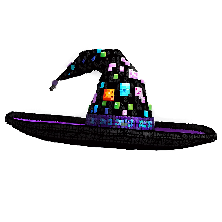 Pixelated Wizard Hat Png Eor42