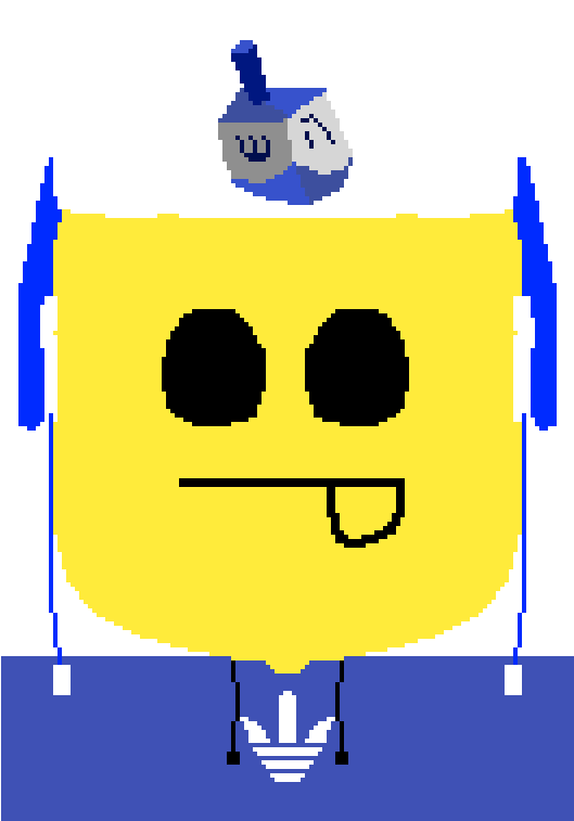 Pixelated Yellow Character.png PNG with transparent background
