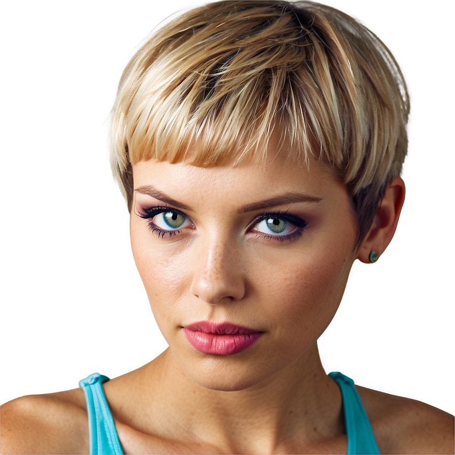 Pixie Cut Blond Hair Png 47