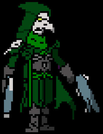 Plague Doctor Pixel Art