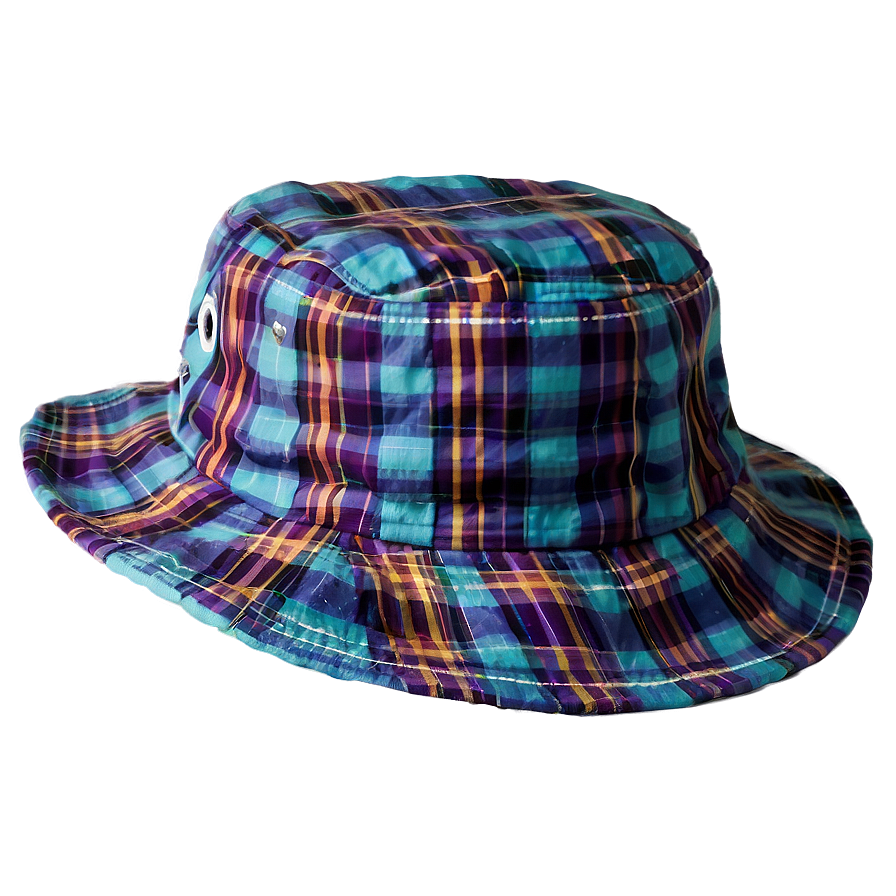 Plaid Bucket Hat Png Tku23