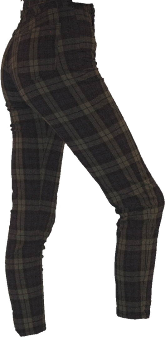 Plaid Pants Side View