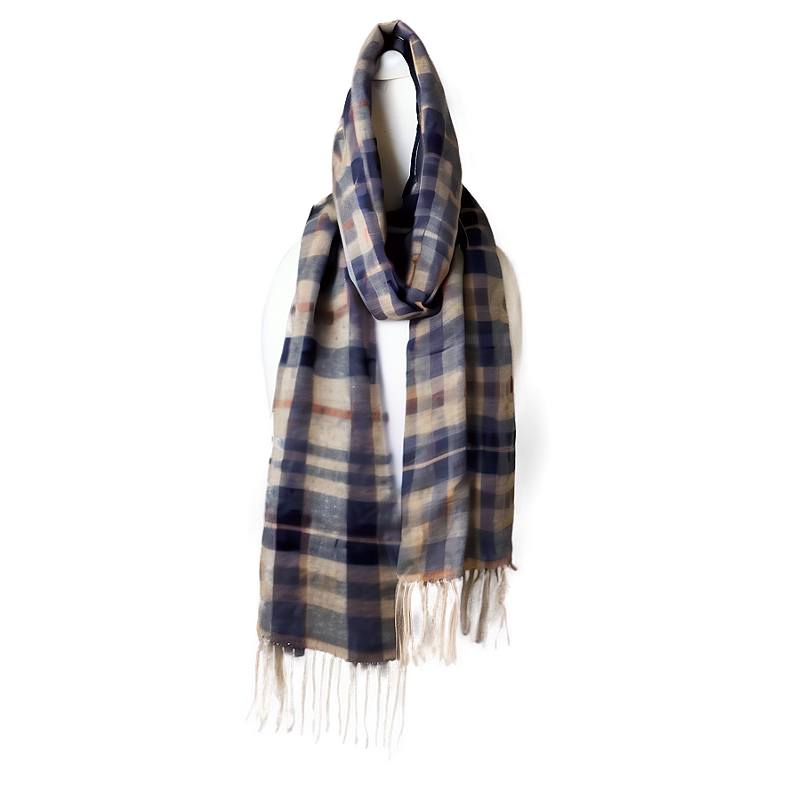 Plaid Scarf PNG 05252024 PNG with transparent background