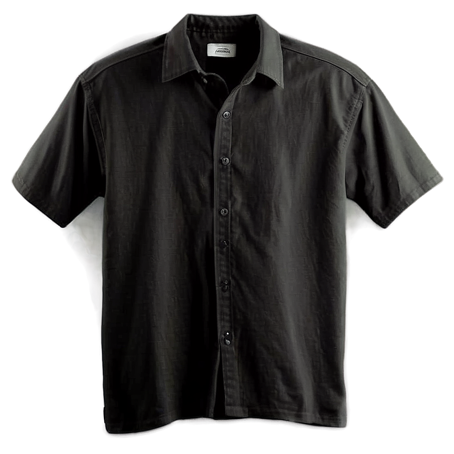 Plain Black Shirt Png 25