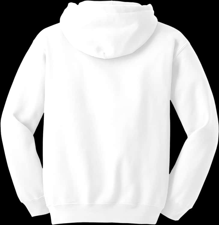 White Hoodie Transparent Background , Png Download - Gildan White Hoodie Back, Png Download PNG image with a transparent background, free high-resolution download