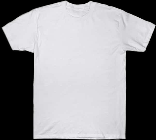 Plain White T Shirt Black Background PNG with transparent background