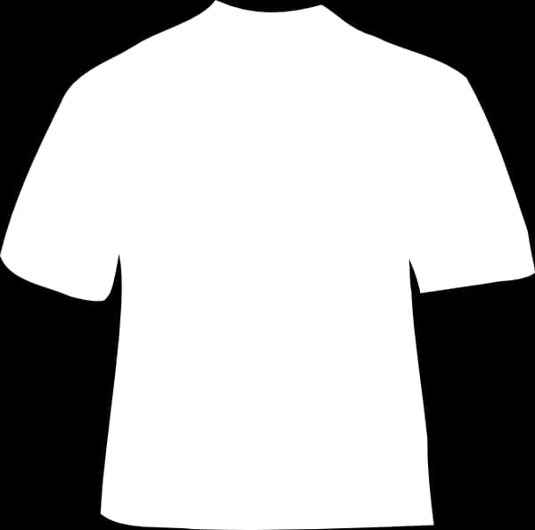 Plain White T Shirt Graphic PNG with transparent background