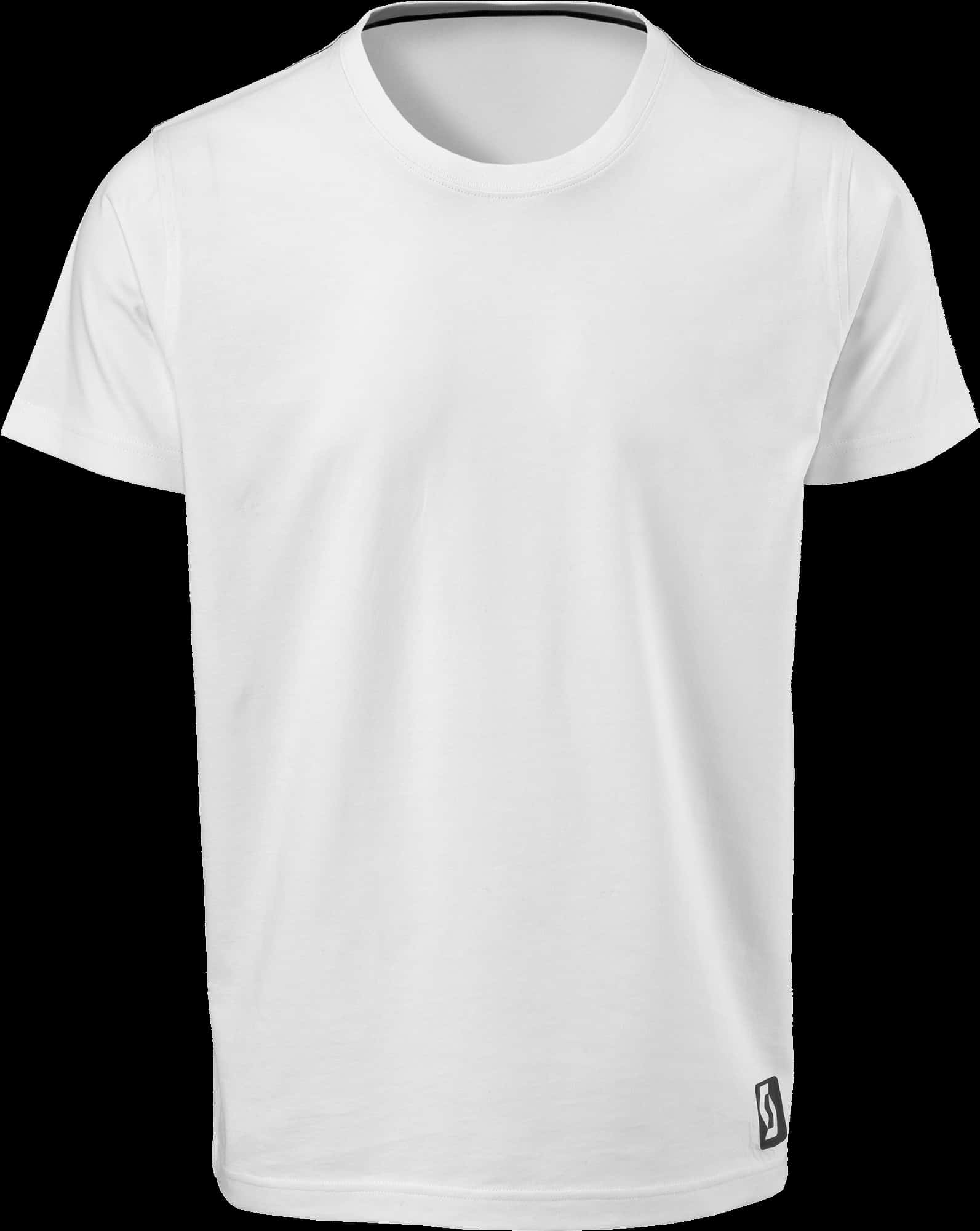 Plain White T Shirt Mockup PNG with transparent background