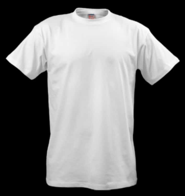 Plain White T Shirt Product Display PNG with transparent background