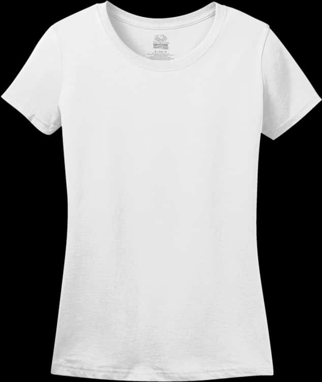 White - Fruit Of The Loom Women's White T Shirt, HD Png Download PNG with transparent background