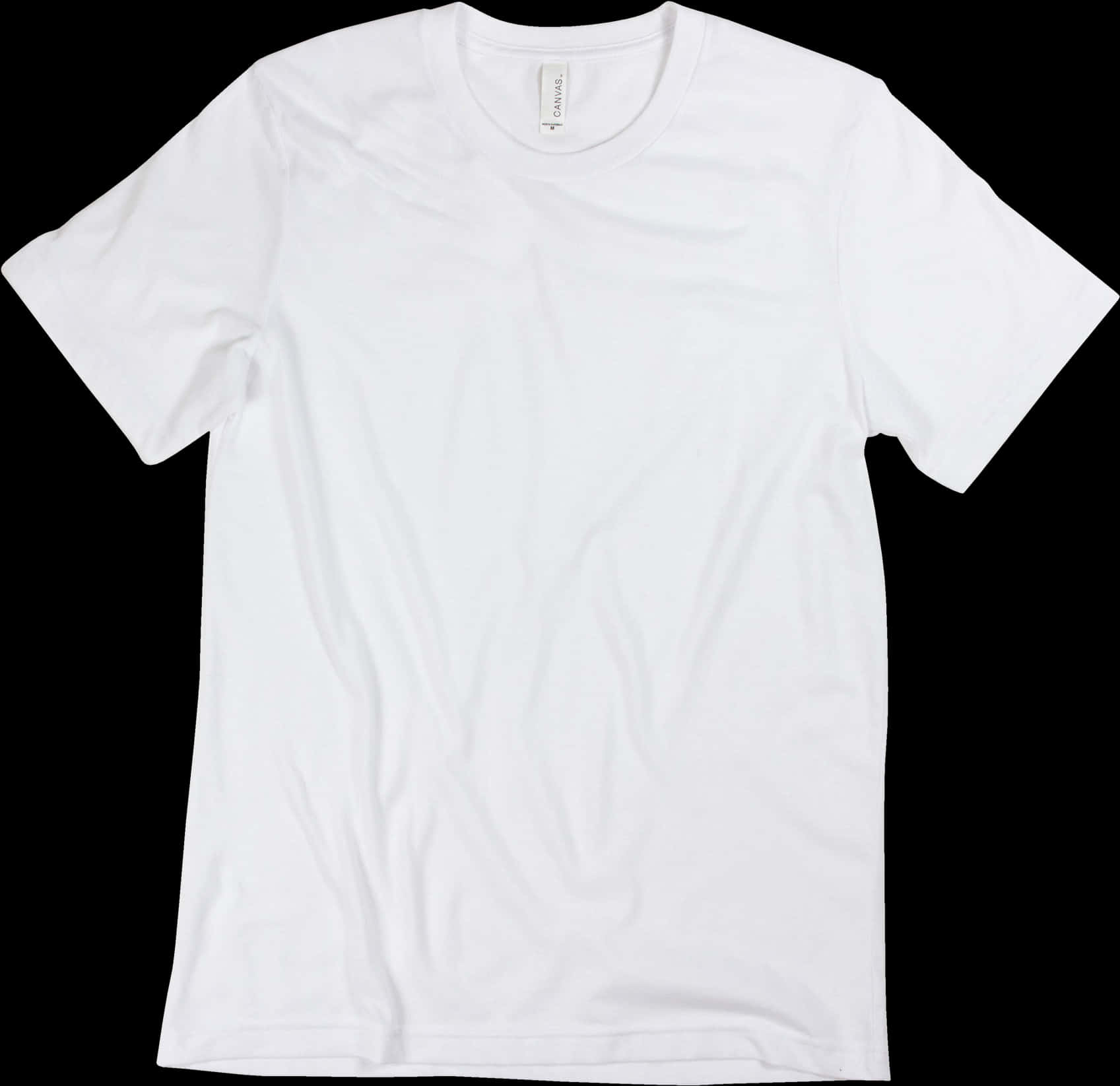 Plain White T Shirt Product Photo PNG with transparent background