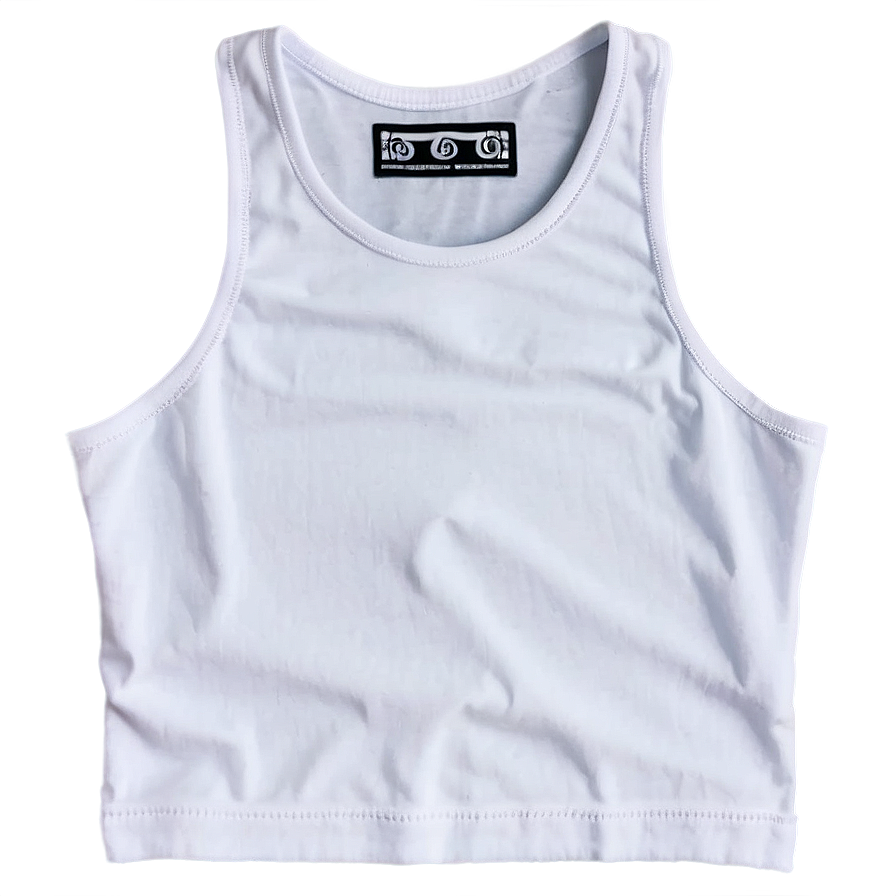 Plain White Tank Top Essential Png 50