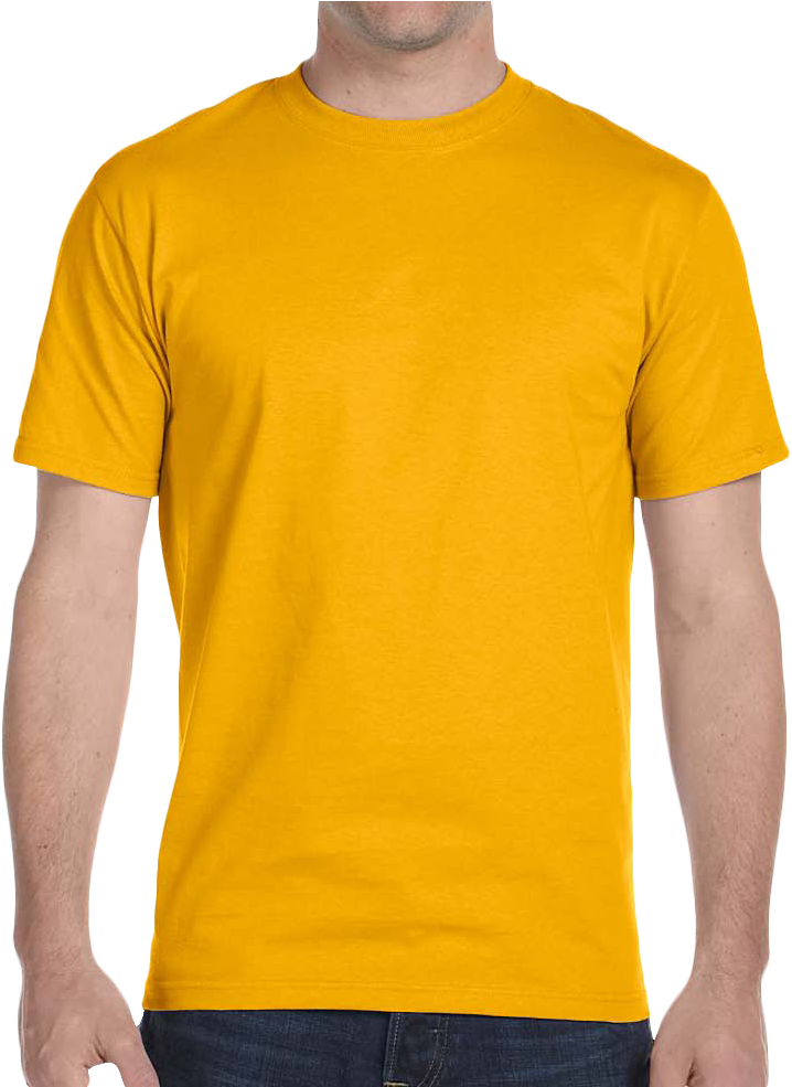 Plain Yellow T Shirt Template