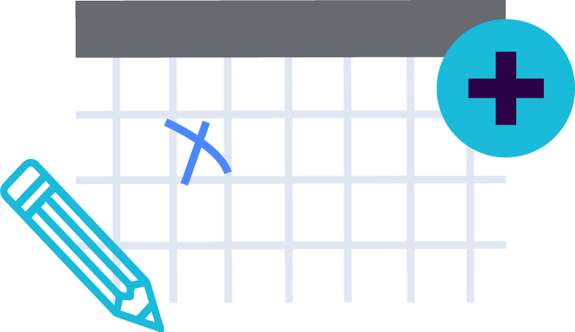 Planning Calendar Concept PNG with transparent background