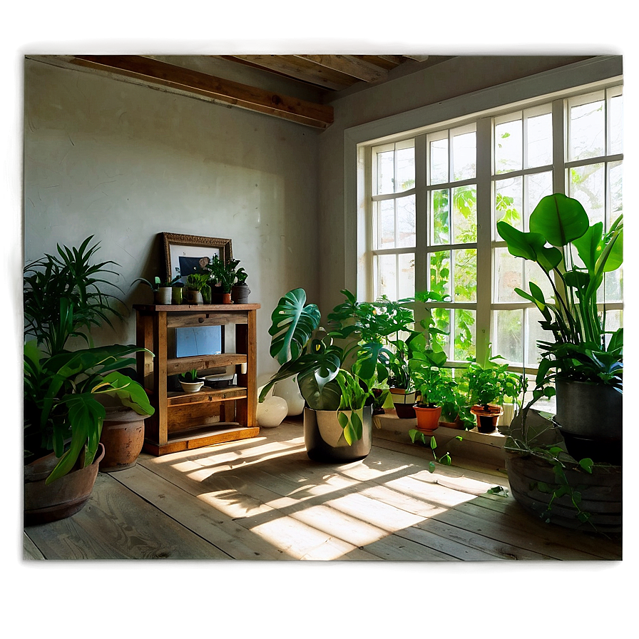 Plant-Filled Room PNG 06122024 PNG with transparent background