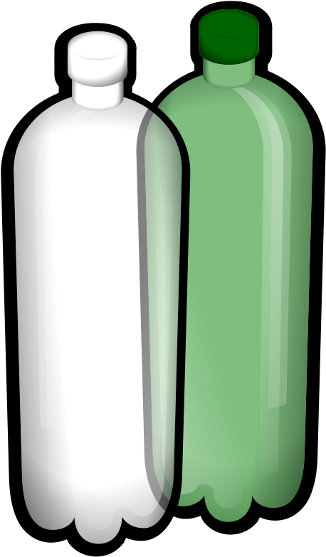 Plastic Bottles Vector Illustration