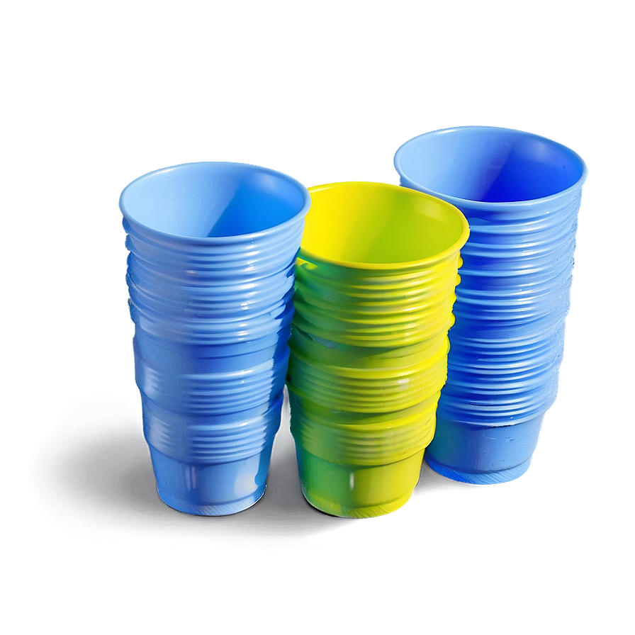 Plastic Cup Stack Png 06132024