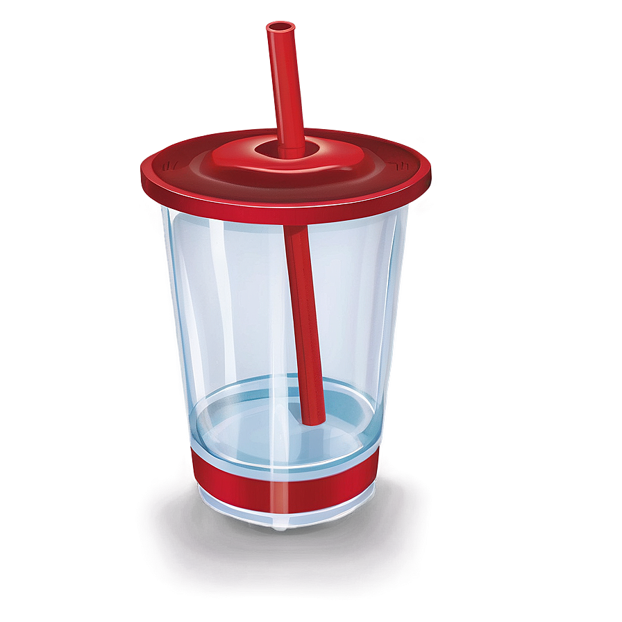 Plastic Cup With Straw Png Ewx