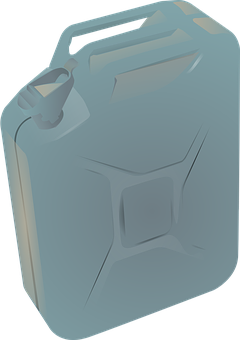 Plastic Jerry Can3 D Render PNG with transparent background