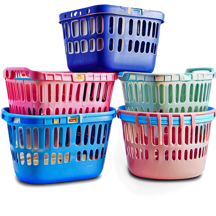 Plastic Laundry Basket With Handles Png Ynb