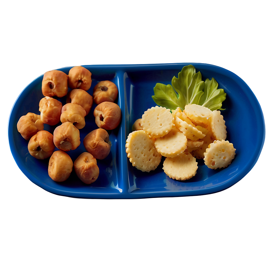 Plate Of Food With Snacks Png Ncv44