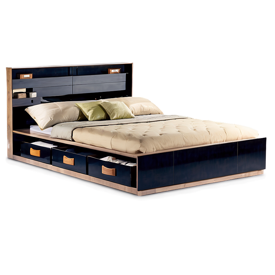 Platform Bed With Storage Png 06282024