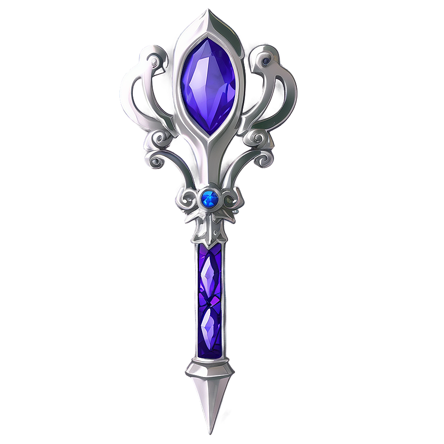 Platinum Scepter Png 06282024