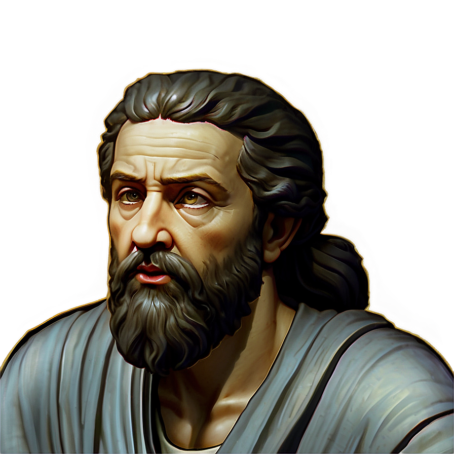 Plato Portrait Art Png 06262024