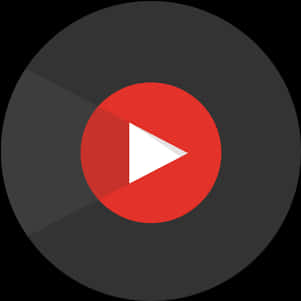 Play Button Iconon Dark Background