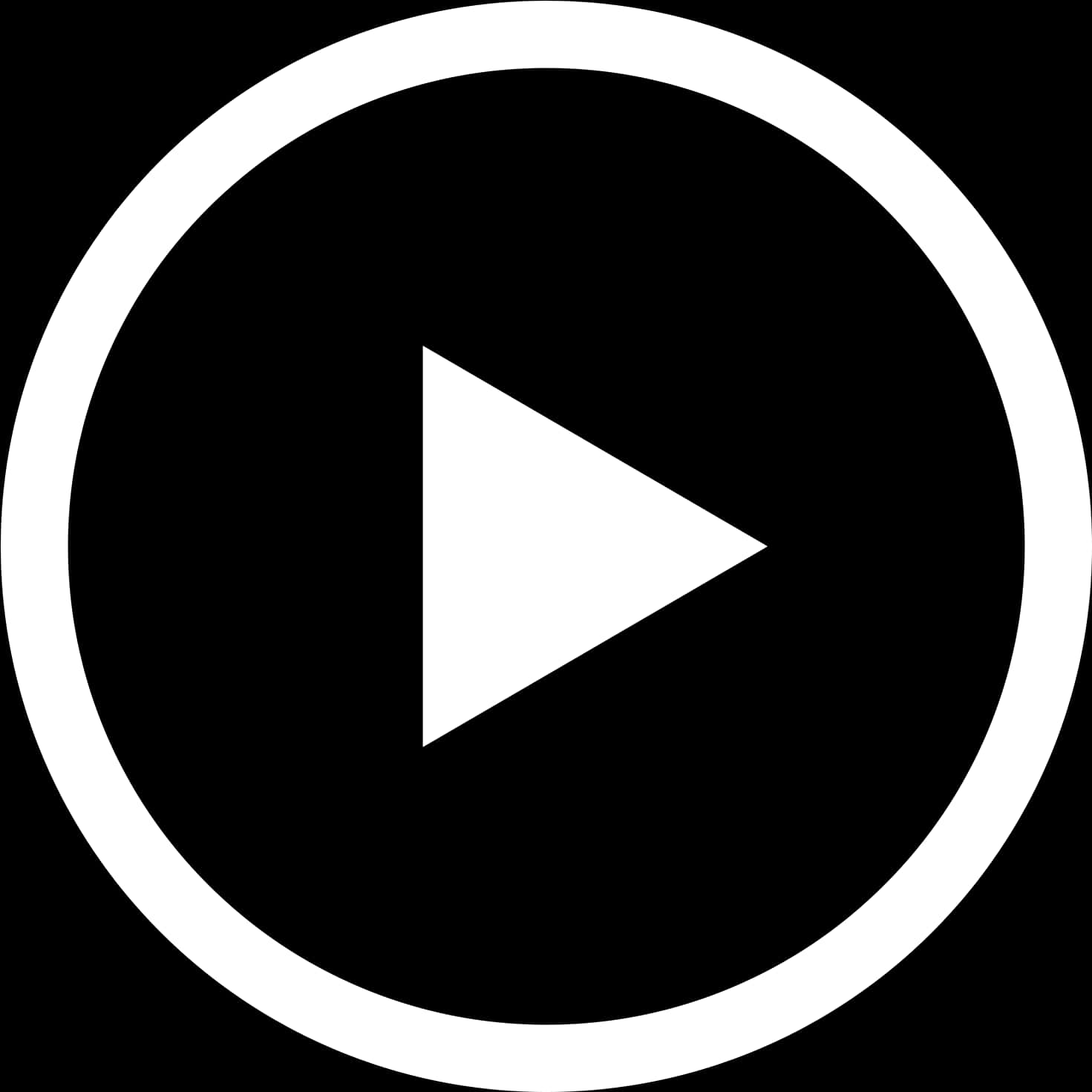 Play_ Icon_ Inside_ White_ Circle PNG with transparent background