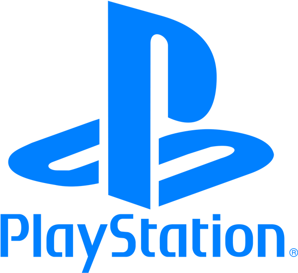 Play Station Logo Blue Background